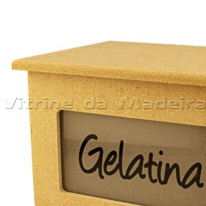 Caixa Gelatina Vidro Com Adesivo 17x13x12 C5
