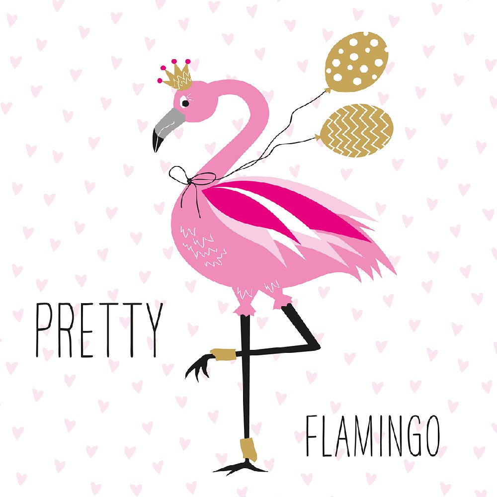 Guardanapo Pretty Flamingo 33x33