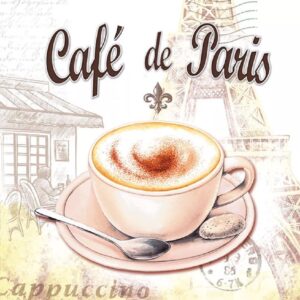 Guardanapo Cafe De Paris 33x33