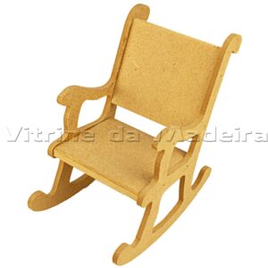 Cadeira Balanco Boneca Pequena 12x20x22