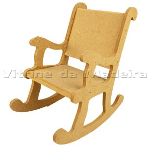 Cadeira Balanco Boneca Pequena 12x20x22