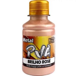 True Colors Tinta Pva Fosca Cores Metal 100ml - Brilho Rose