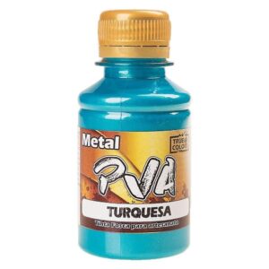 True Colors Tinta Pva Fosco Cores Metal 100ml - Turquesa