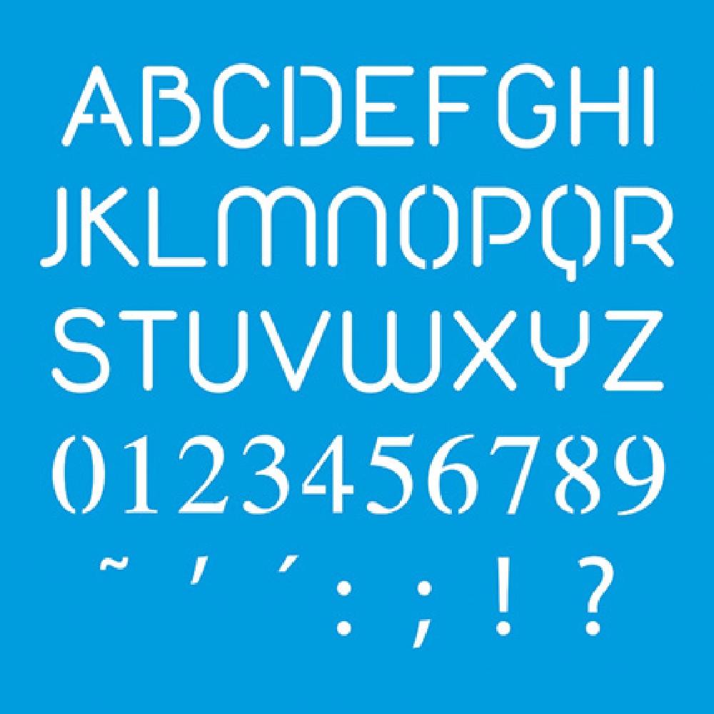 Litoarte Stencil 10x10 - Alfabeto